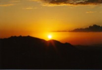 Sunrise Over the Washoe Mountains