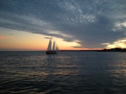 Night Sail on Narragansett - Photo by Captain Mark Paltridge